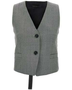 Helmut Lang Chevron Vest - Grau