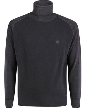 Etro Turtleneck Sweater - Blau