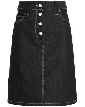 Sunnei Denim Skirt With Contrast Stitching - Schwarz