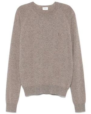 Saint Laurent Cassandre Cashmere Sweater - Braun