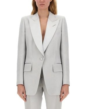 Tom Ford Single-Breasted Tuxedo Jacket "Bianca" - Grau