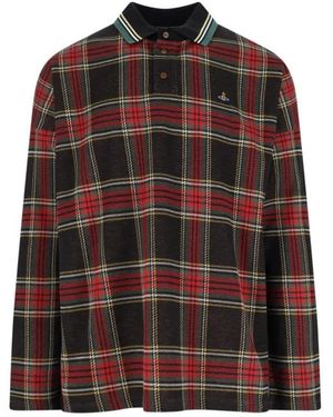 Vivienne Westwood Tartan Polo Shirt With Classic Collar - Mehrfarbig