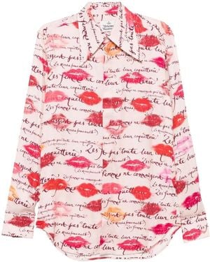 Vivienne Westwood Shirts Kisses - Rot