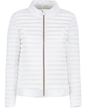 Save The Duck A-Line Silhouette Lightweight Quilted Nylon Jacket - Weiß