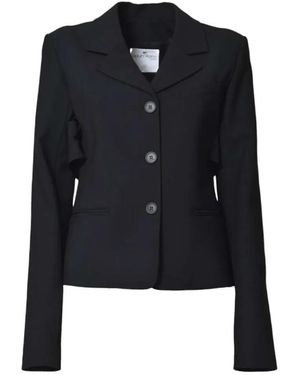 Courreges Belted Tailored Jacket - Blau