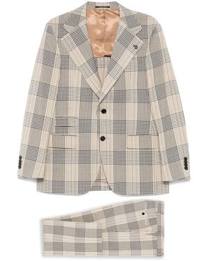 Gabriele Pasini Checkered Suit - Grau