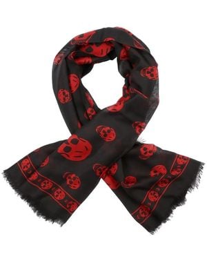 McQueen Sjaals & Halsdoeken - Rood