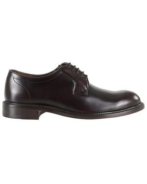 John Spencer Polished Leather Derby Shoes - Braun
