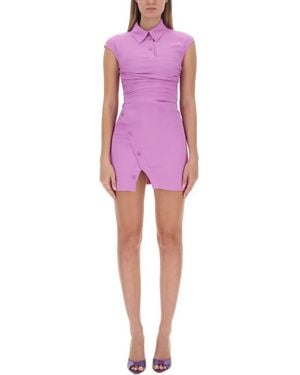 Moschino Dress With Drape - Pink