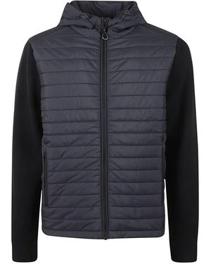 Belstaff Quilted Front And Knitted Back Jacket - Blau