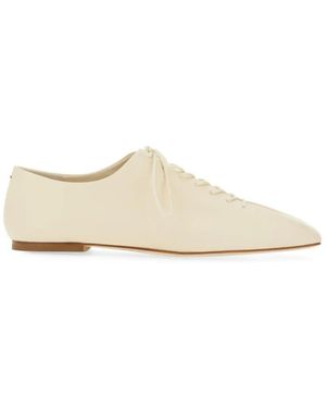 Aeyde "Isla" Derby Shoes - Naturel