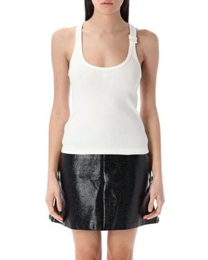 Courreges 90's Rib Tank Top - Weiß