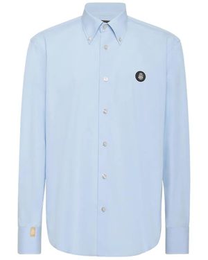 Billionaire Popeline Shirt Regular Fit - Blau