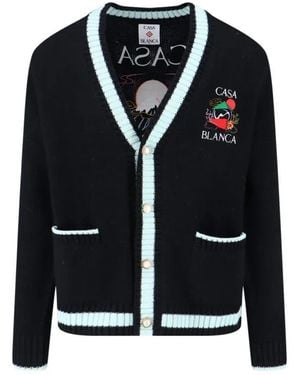 CASABLANCA "Casa Mountain Temple" Cardigan – And Ligh - Schwarz