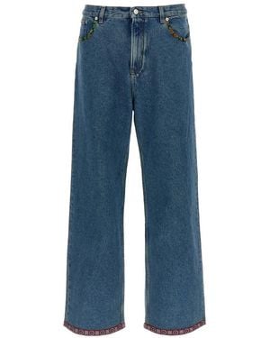 Valentino Garavani Cotton Denim Jeans - Blau