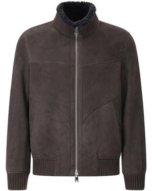 Arma Jacke Arek Aus Veloursleder - Grau