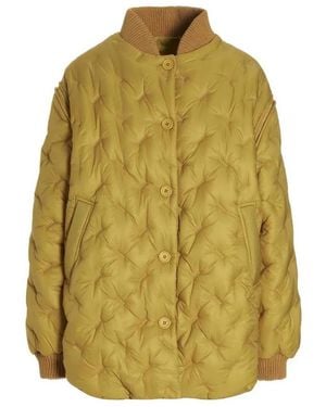 Sherpa 'Gang' Reversible Bomber Jacket - Gelb