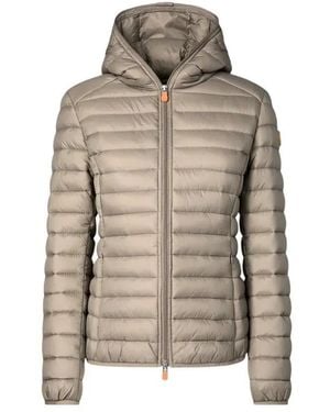 Save The Duck Quilted Light Jacket With Plumtech Padding - Natur