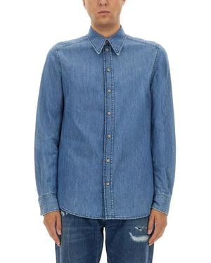 Dolce & Gabbana Cotton Shirt - Blau