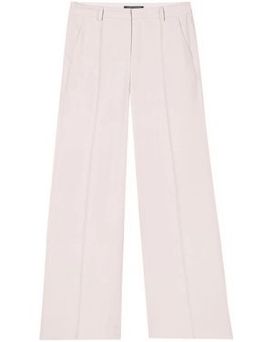 Luisa Cerano Gabardine-Wideleg-Pants - Pink