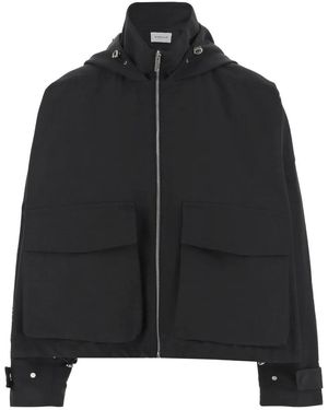 ARMARIUM Cotton Blend Jacket With High Collar And Adjustabl - Schwarz