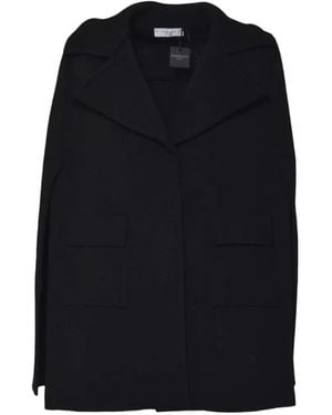 Charlott Tailored Wool Jacket With Structured Collar - Schwarz