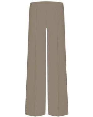Cambio Weite Stoffhose Ava - Grau
