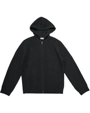 Samsøe & Samsøe Felpa Con Cappuccio Knit Saisak Verde Scuro - Blau