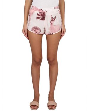 Stella McCartney Silk Shorts With Animal Print Design - Pink