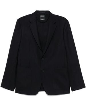 ZEGNA Tailored Jacket With Dart Detailing And Fron - Schwarz