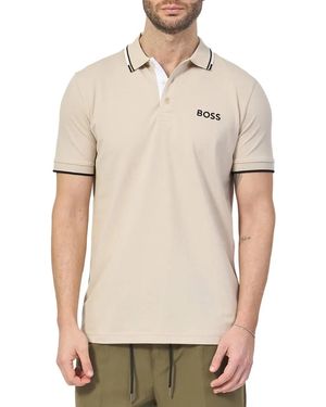 BOSS T-Shirts And Polos Open - Natur