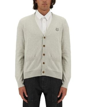 Maison Kitsuné Regular Cardigan - Grau