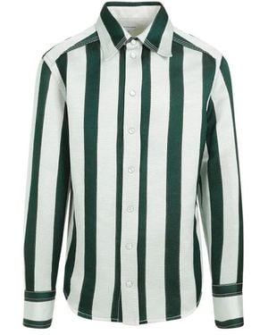 Bottega Veneta Dark Cotton Shirt - Grün