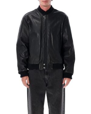 Isabel Marant Blaike Leather Bomber Jacket - Schwarz