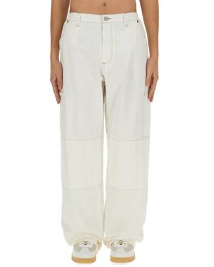 MM6 by Maison Martin Margiela Cotton Canvas Pants - Weiß