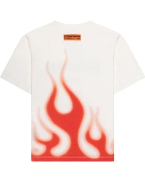 Heron Preston Heron Law Flames Ss Tee - Rot