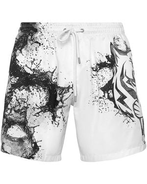 Philipp Plein Badehose - Weiß