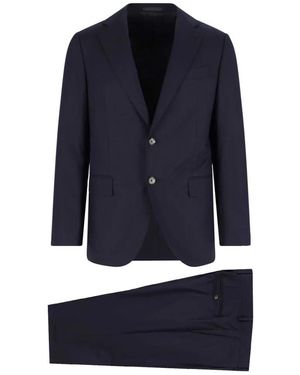 Emanuela Caruso Tailored Suit With Classic Blazer - Blau