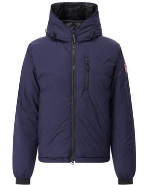 Canada Goose Kapuzenjacke Lodge Mit Daunen - Blau