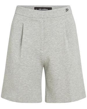Karl Lagerfeld Schwere Jersey-Shorts - Grau