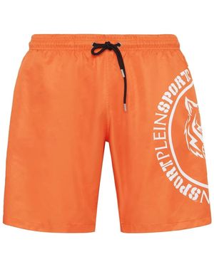 Philipp Plein Badehose Carbon Tiger - Orange