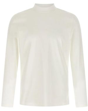 Brunello Cucinelli Chimney Neck T-Shirt - Weiß