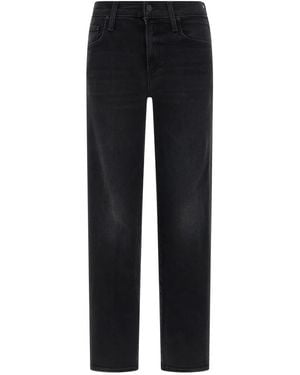 Mother 'The Mid Rise Rambler Zip Flood' Jeans - Schwarz