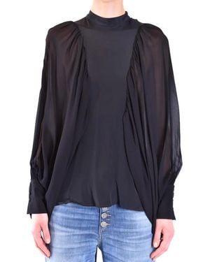 Dondup Sheer Bishop Sleeve Blouse - Blau