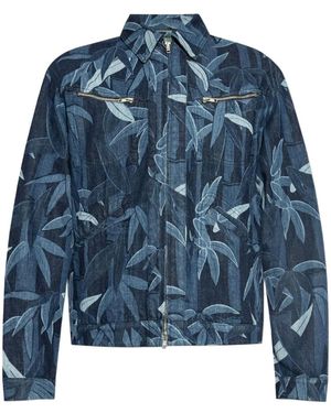 KENZO Jackets Rinse Denim - Blau