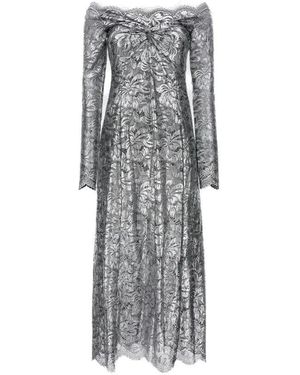 Rabanne Fitted Lace Dress - Grau