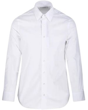 Lardini Button-Down Cotton Shirt With Tailored Silhouette - Weiß