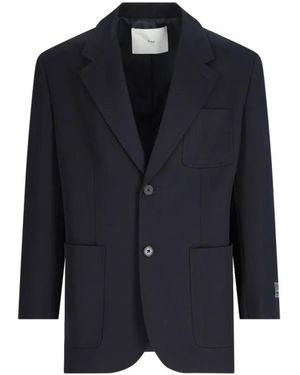 DUNST Single-Breasted Blazer - Blau