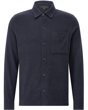 Vince Overshirt Aus Baumwolle - Blau