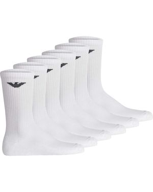 Emporio Armani Sporty Sponge 6P 6Er Pack - Weiß